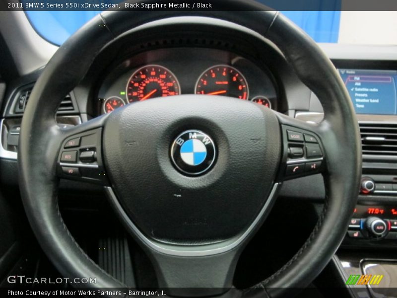  2011 5 Series 550i xDrive Sedan Steering Wheel