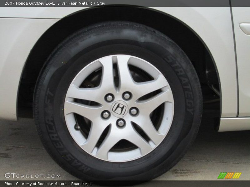 Silver Pearl Metallic / Gray 2007 Honda Odyssey EX-L