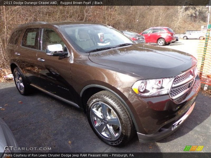 Rugged Brown Pearl / Black 2013 Dodge Durango Citadel AWD