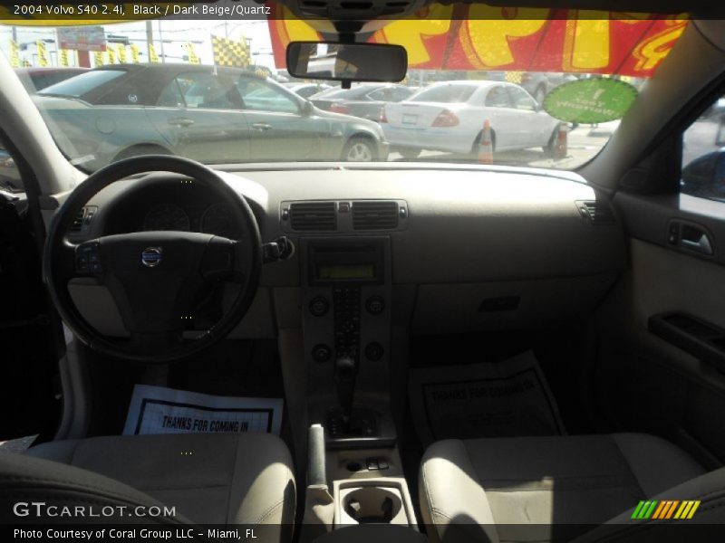 Black / Dark Beige/Quartz 2004 Volvo S40 2.4i