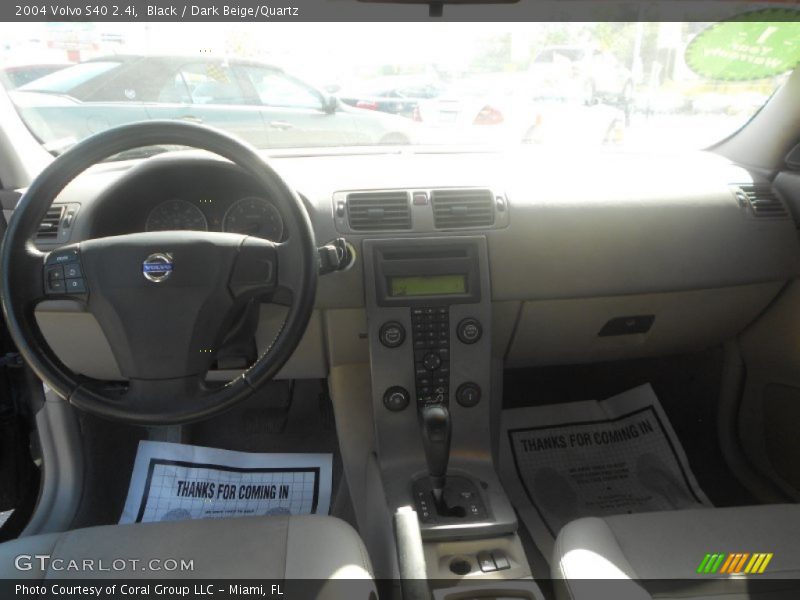 Black / Dark Beige/Quartz 2004 Volvo S40 2.4i