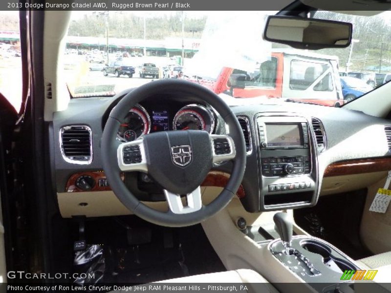 Rugged Brown Pearl / Black 2013 Dodge Durango Citadel AWD