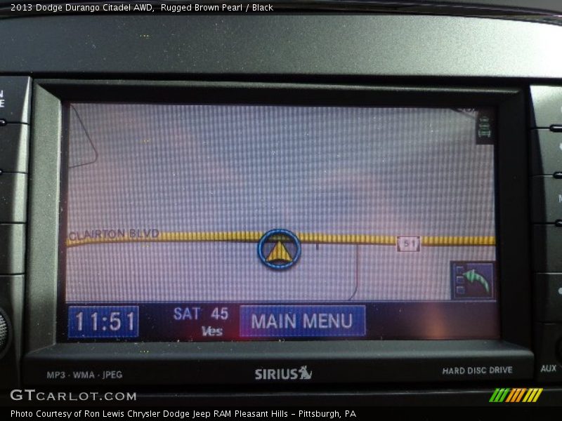Rugged Brown Pearl / Black 2013 Dodge Durango Citadel AWD