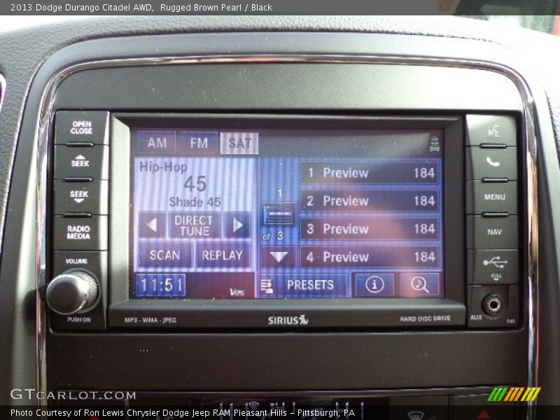 Rugged Brown Pearl / Black 2013 Dodge Durango Citadel AWD