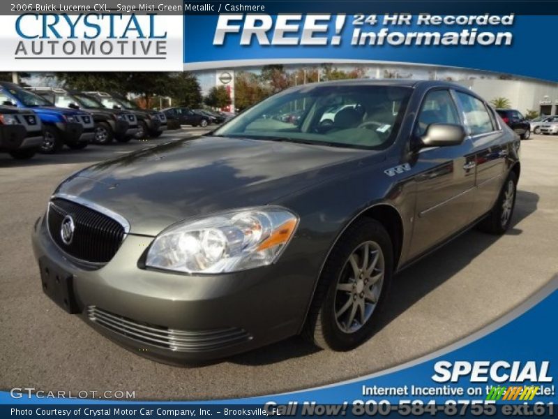 Sage Mist Green Metallic / Cashmere 2006 Buick Lucerne CXL