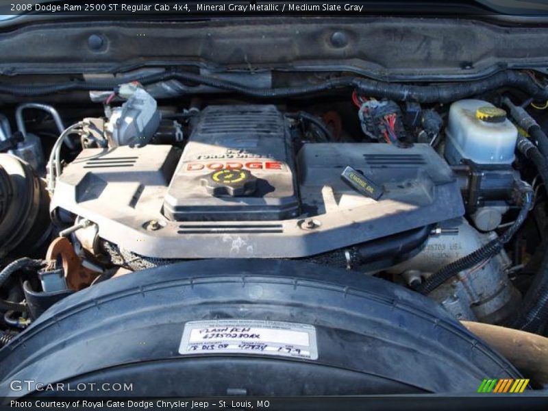 Mineral Gray Metallic / Medium Slate Gray 2008 Dodge Ram 2500 ST Regular Cab 4x4