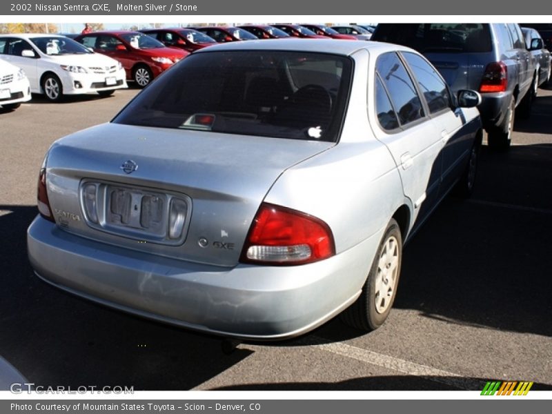 Molten Silver / Stone 2002 Nissan Sentra GXE