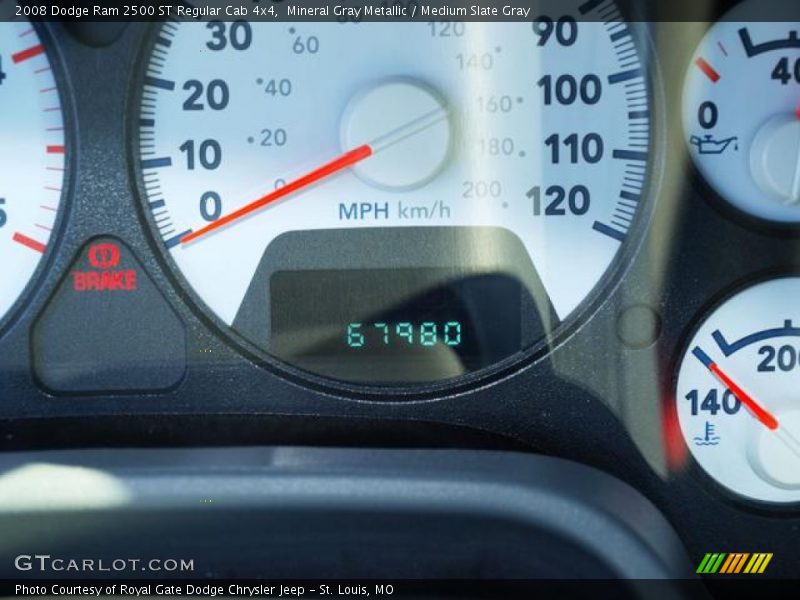 Mineral Gray Metallic / Medium Slate Gray 2008 Dodge Ram 2500 ST Regular Cab 4x4