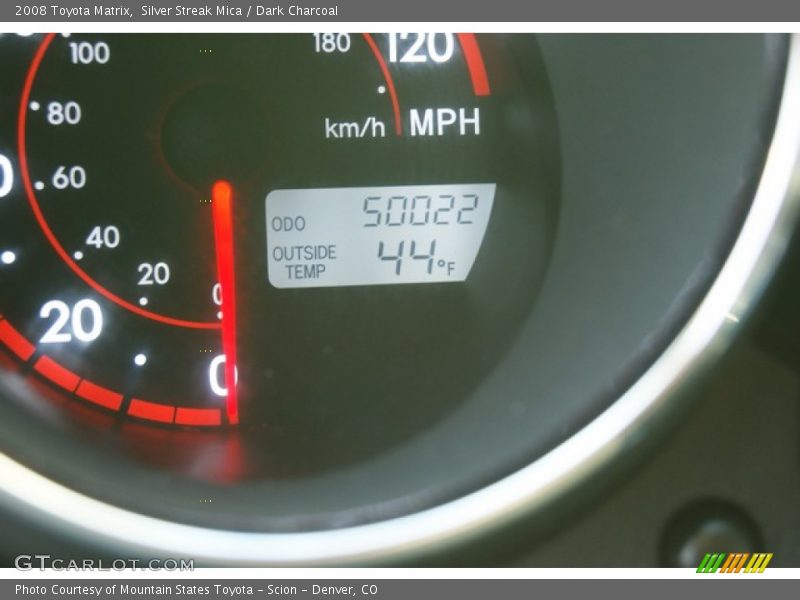 Silver Streak Mica / Dark Charcoal 2008 Toyota Matrix