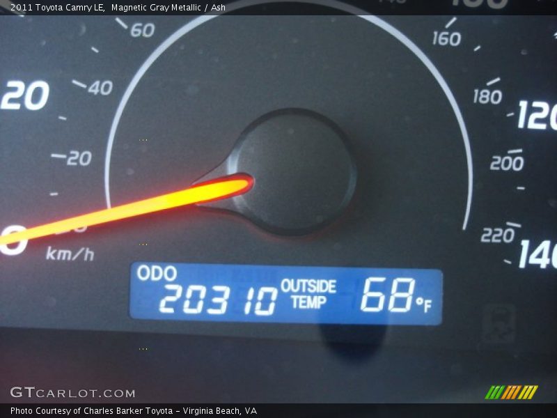 Magnetic Gray Metallic / Ash 2011 Toyota Camry LE