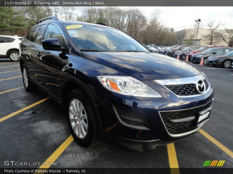 Stormy Blue Mica / Black 2010 Mazda CX-9 Touring AWD