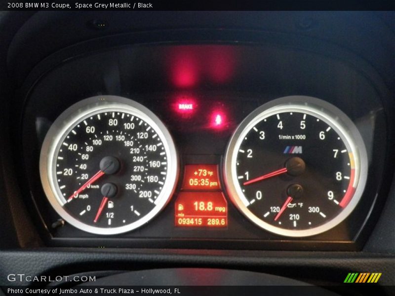  2008 M3 Coupe Coupe Gauges