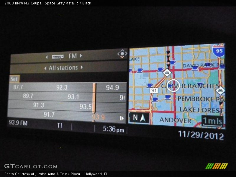 Navigation of 2008 M3 Coupe