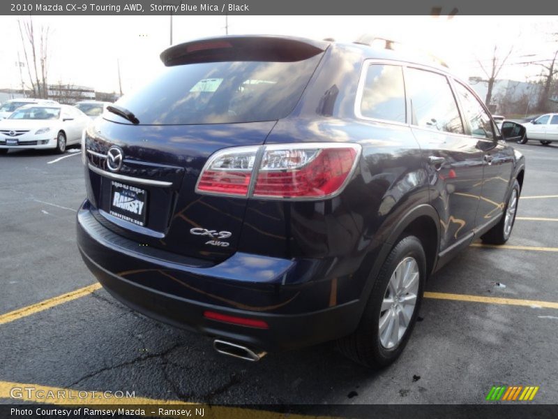 Stormy Blue Mica / Black 2010 Mazda CX-9 Touring AWD