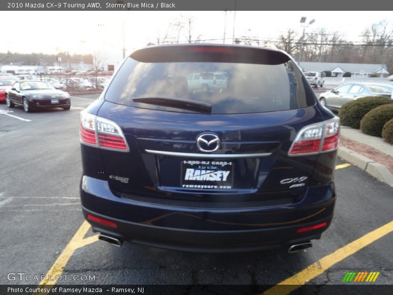 Stormy Blue Mica / Black 2010 Mazda CX-9 Touring AWD