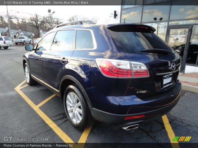 Stormy Blue Mica / Black 2010 Mazda CX-9 Touring AWD