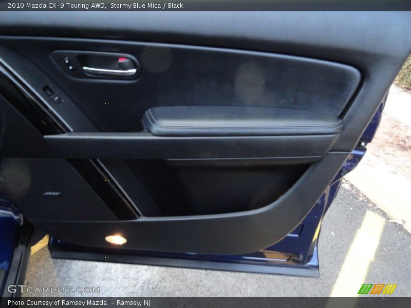 Stormy Blue Mica / Black 2010 Mazda CX-9 Touring AWD