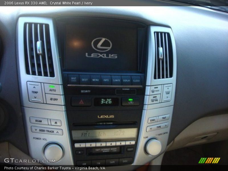 Crystal White Pearl / Ivory 2006 Lexus RX 330 AWD