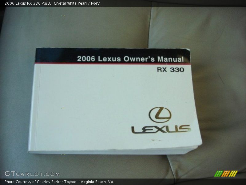 Crystal White Pearl / Ivory 2006 Lexus RX 330 AWD