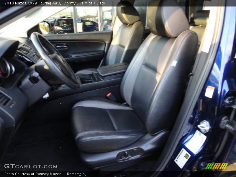 Stormy Blue Mica / Black 2010 Mazda CX-9 Touring AWD