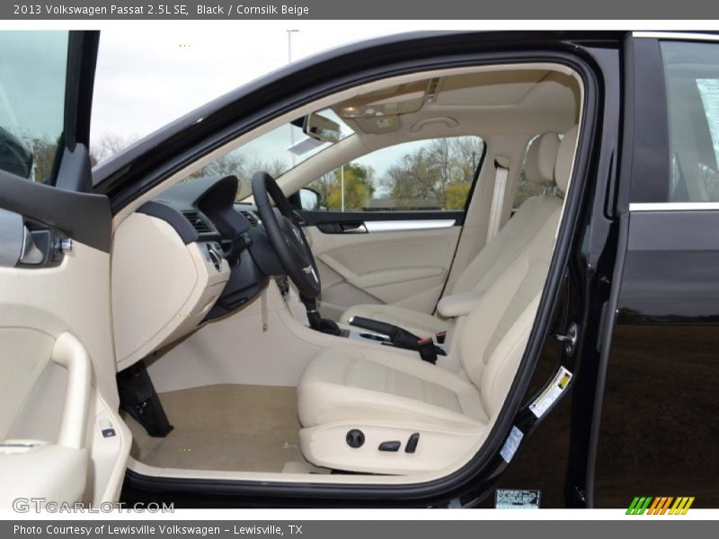 Black / Cornsilk Beige 2013 Volkswagen Passat 2.5L SE