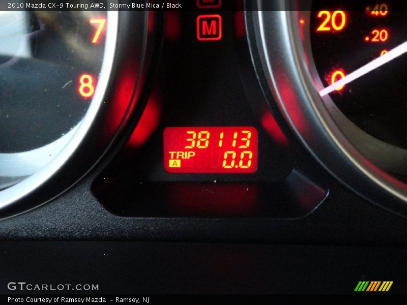 Stormy Blue Mica / Black 2010 Mazda CX-9 Touring AWD