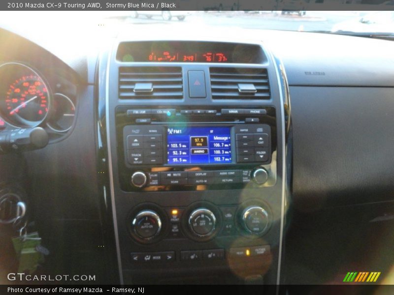 Stormy Blue Mica / Black 2010 Mazda CX-9 Touring AWD