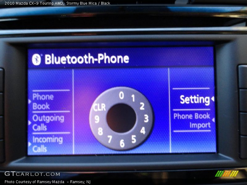 Stormy Blue Mica / Black 2010 Mazda CX-9 Touring AWD