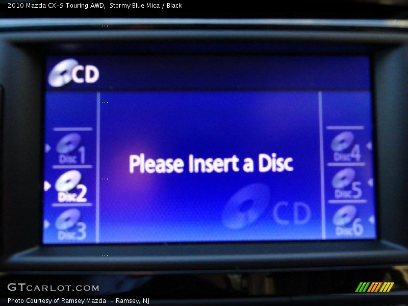 Stormy Blue Mica / Black 2010 Mazda CX-9 Touring AWD