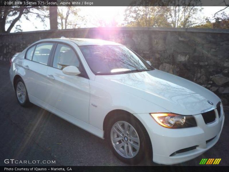 Alpine White / Beige 2006 BMW 3 Series 325i Sedan