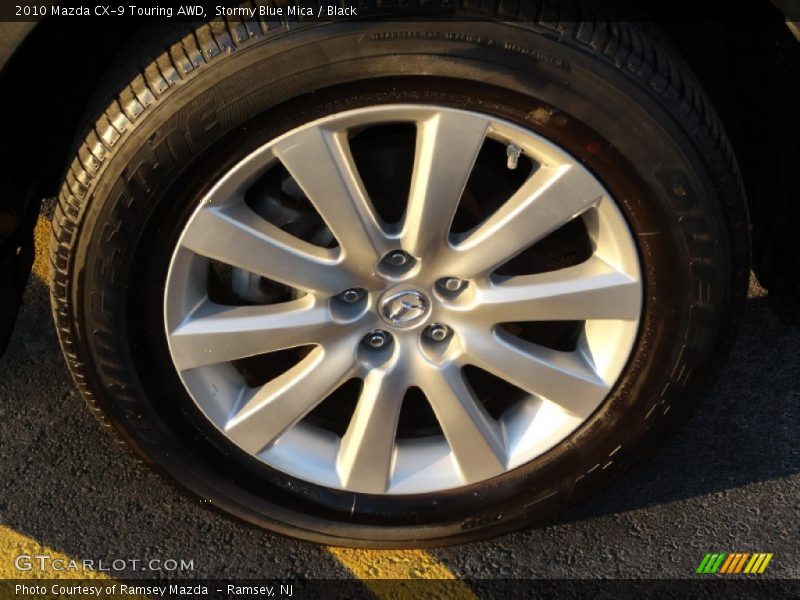 Stormy Blue Mica / Black 2010 Mazda CX-9 Touring AWD