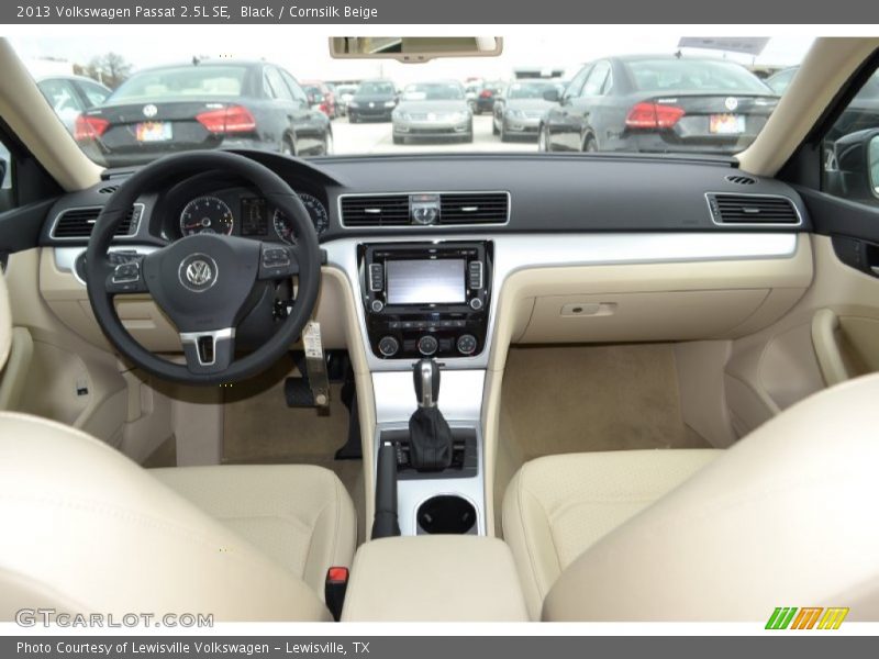 Black / Cornsilk Beige 2013 Volkswagen Passat 2.5L SE