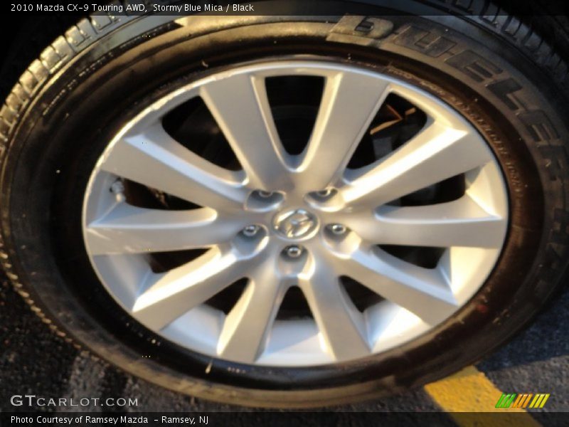 Stormy Blue Mica / Black 2010 Mazda CX-9 Touring AWD
