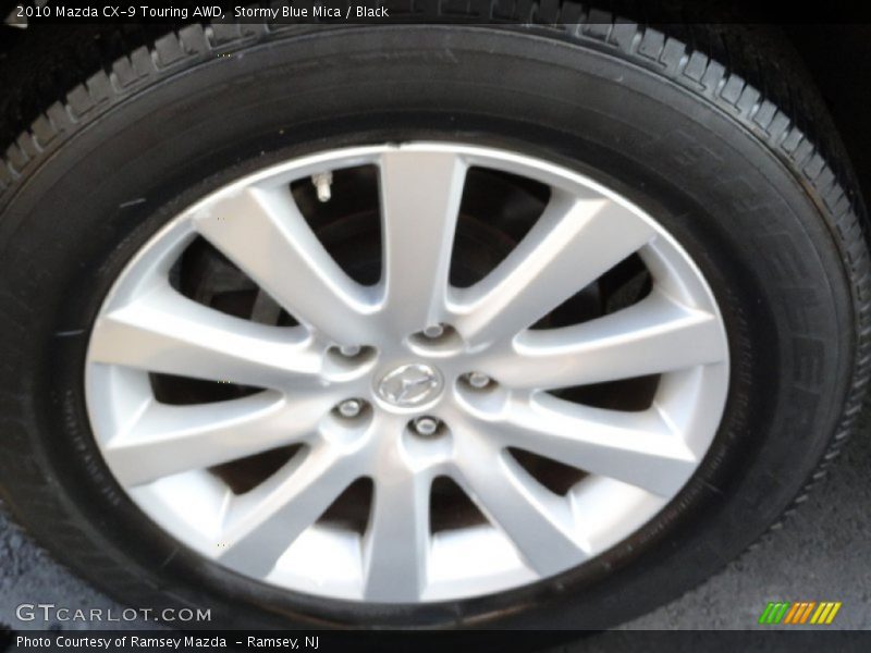 Stormy Blue Mica / Black 2010 Mazda CX-9 Touring AWD