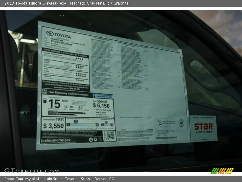 Magnetic Gray Metallic / Graphite 2013 Toyota Tundra CrewMax 4x4