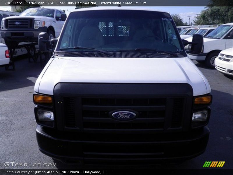 Oxford White / Medium Flint 2008 Ford E Series Van E250 Super Duty Commericial
