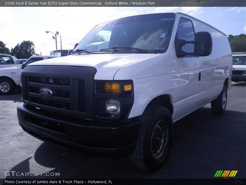 Oxford White / Medium Flint 2008 Ford E Series Van E250 Super Duty Commericial
