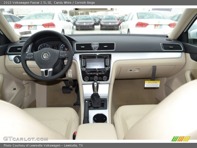 Candy White / Cornsilk Beige 2013 Volkswagen Passat 2.5L SE