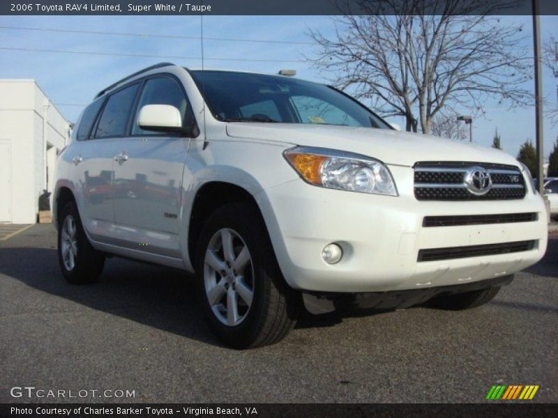 Super White / Taupe 2006 Toyota RAV4 Limited
