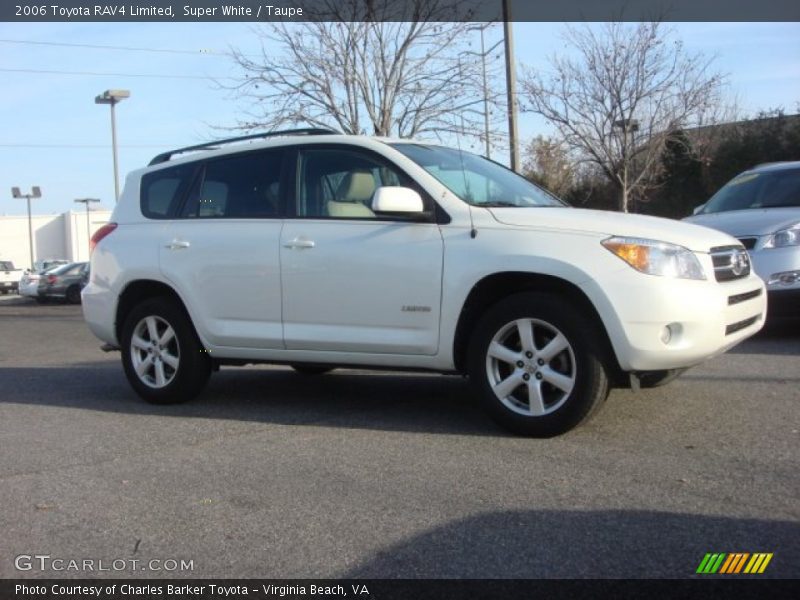Super White / Taupe 2006 Toyota RAV4 Limited