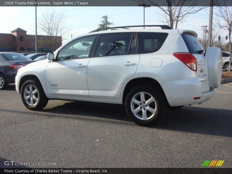 Super White / Taupe 2006 Toyota RAV4 Limited