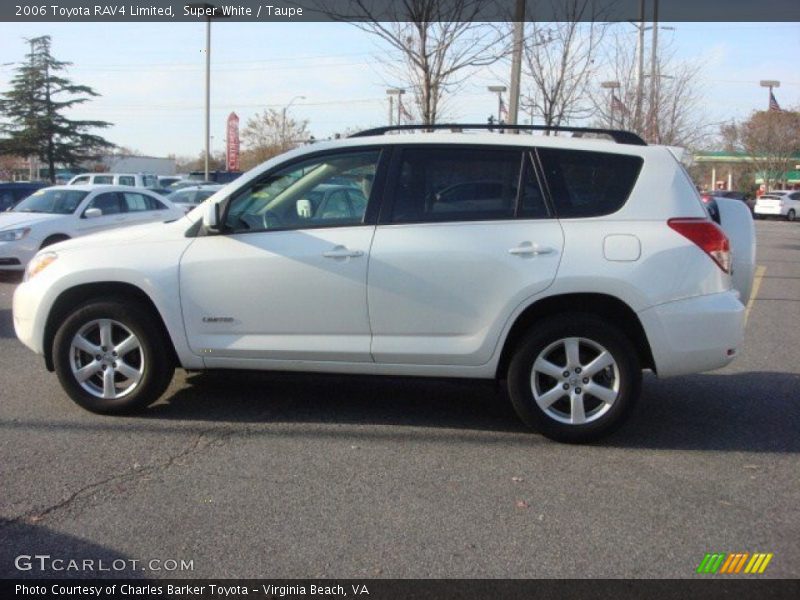 Super White / Taupe 2006 Toyota RAV4 Limited