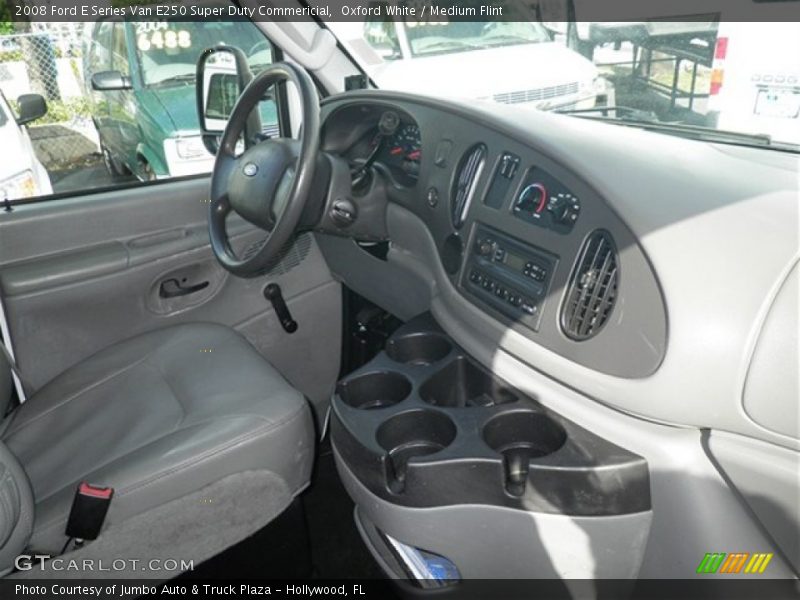 Oxford White / Medium Flint 2008 Ford E Series Van E250 Super Duty Commericial