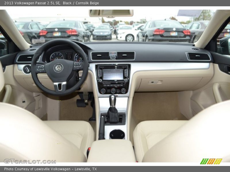 Black / Cornsilk Beige 2013 Volkswagen Passat 2.5L SE