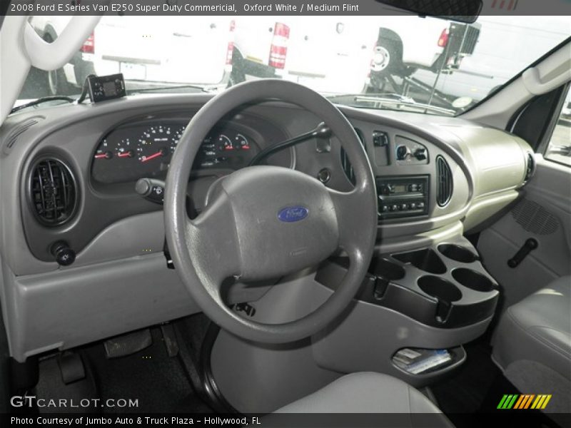 Oxford White / Medium Flint 2008 Ford E Series Van E250 Super Duty Commericial