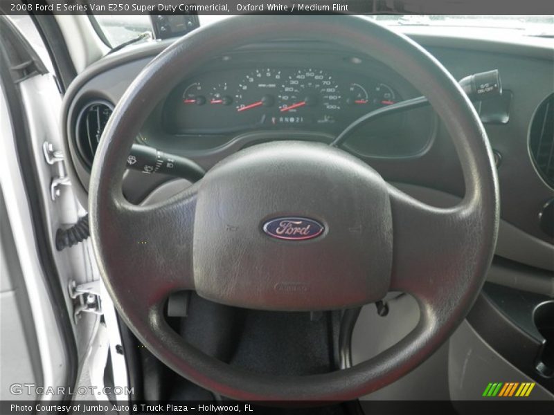 Oxford White / Medium Flint 2008 Ford E Series Van E250 Super Duty Commericial