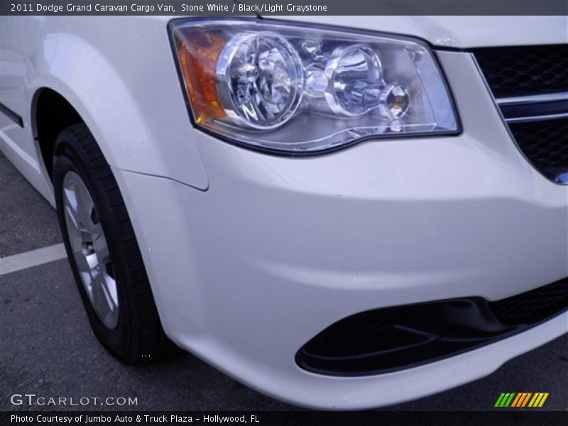 Stone White / Black/Light Graystone 2011 Dodge Grand Caravan Cargo Van