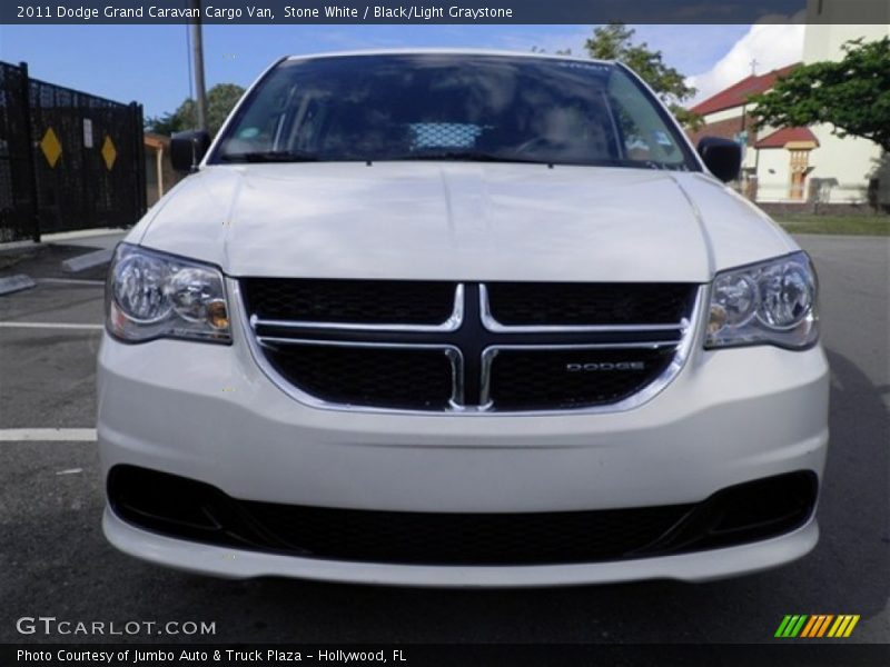 Stone White / Black/Light Graystone 2011 Dodge Grand Caravan Cargo Van