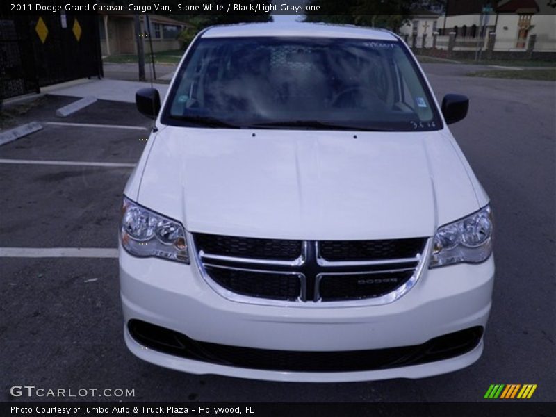 Stone White / Black/Light Graystone 2011 Dodge Grand Caravan Cargo Van
