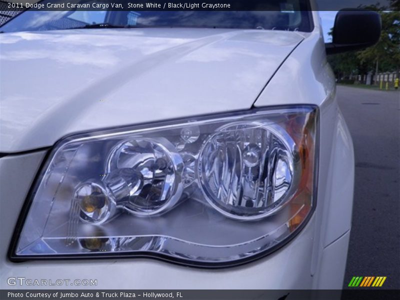 Stone White / Black/Light Graystone 2011 Dodge Grand Caravan Cargo Van